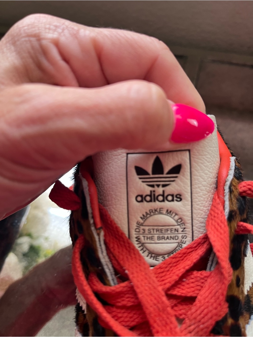 Leopard Print Adidas Samba Sneakers with orange Accents NWOT - Picture 5 of 5